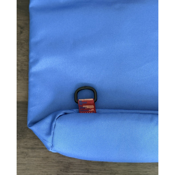 KAVU Cocoa Beach Travel Tote/Sling Bag Blue Canvas/Yellow Mesh Summer Adventure - Picture 4 of 13